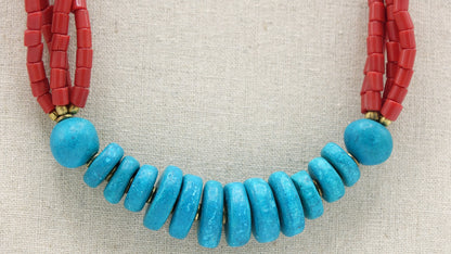 Ancient Goddess Beaded Necklace - Aphrodite - Verna Artisan Works