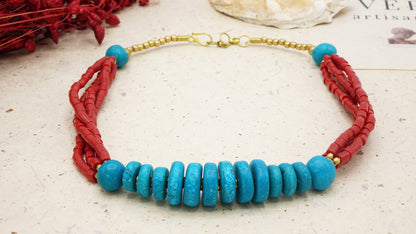 Ancient Goddess Beaded Necklace - Aphrodite - Verna Artisan Works