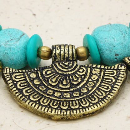 Ancient Goddess Beaded Necklace - Verna Artisan Works