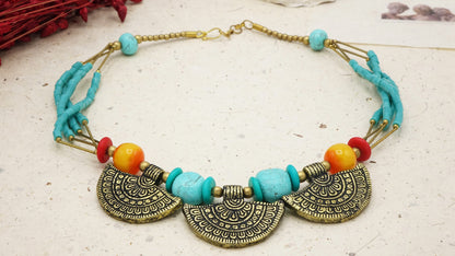 Ancient Goddess Beaded Necklace - Verna Artisan Works