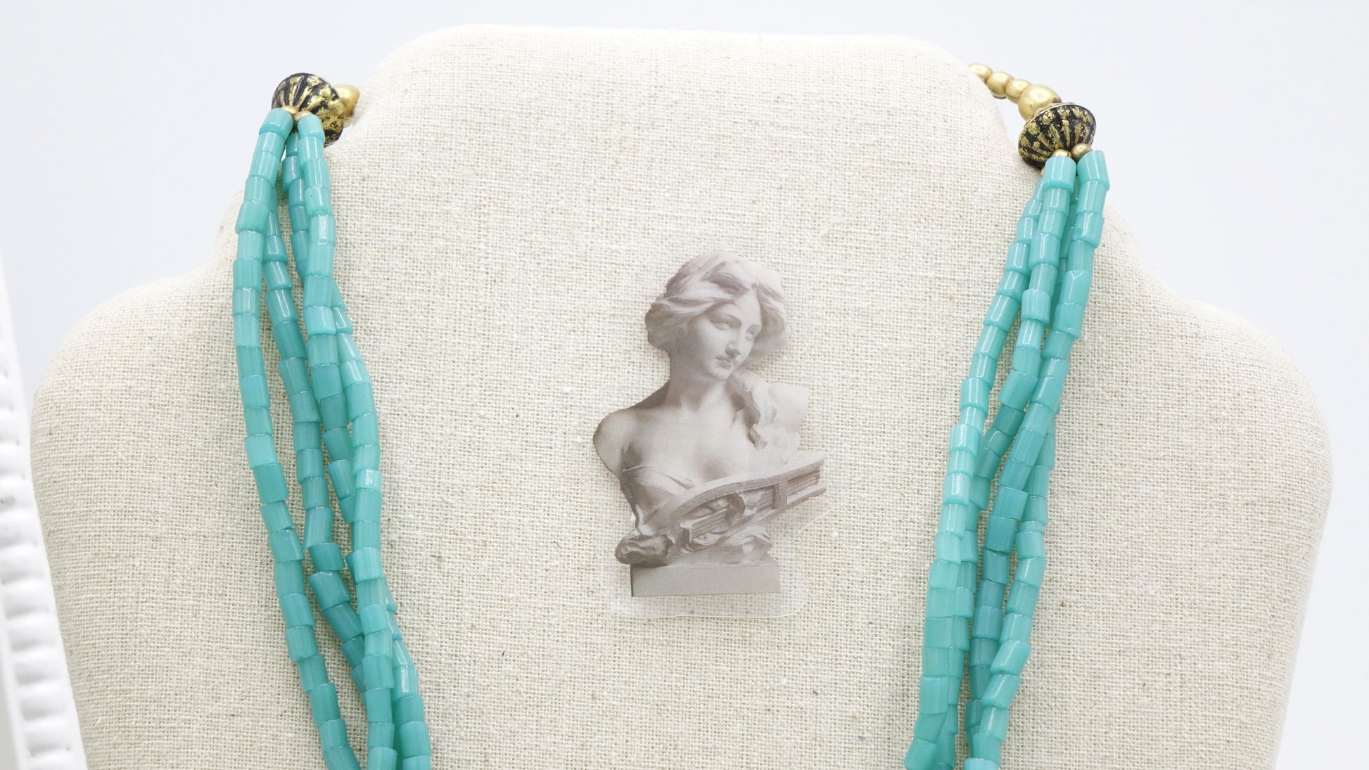 Ancient Goddess Beaded Necklace - Lydia - Verna Artisan Works