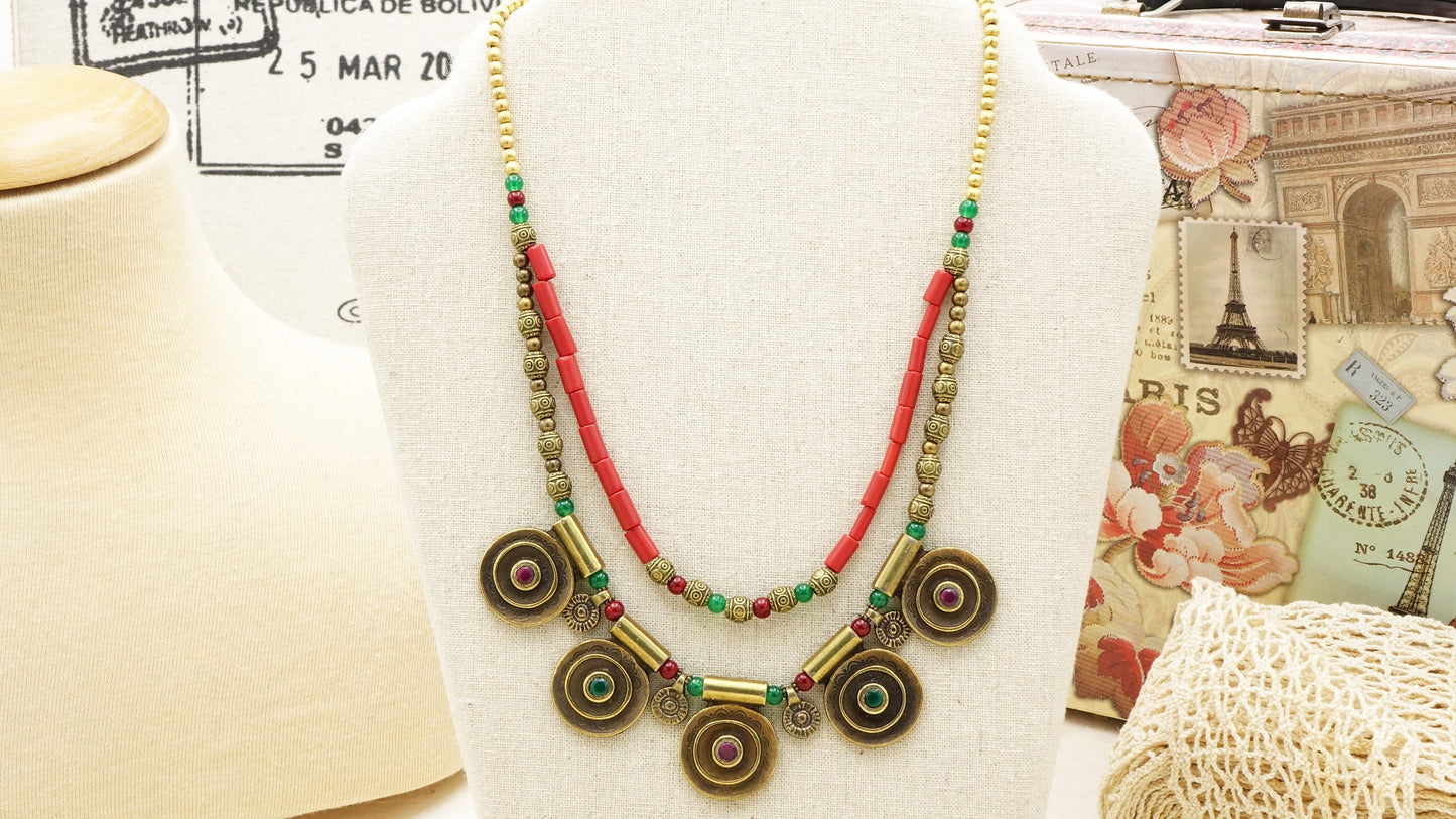 Boho Chic Chunky Necklace - Verna Artisan Works