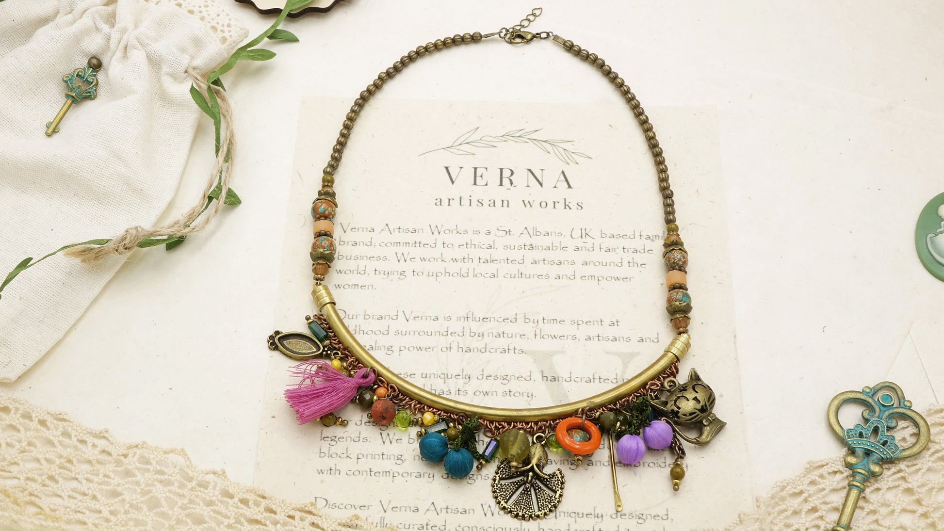 Boho Wish Necklace - Verna Artisan Works