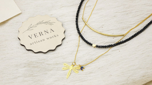 Dragonfly Necklace - Verna Artisan Works