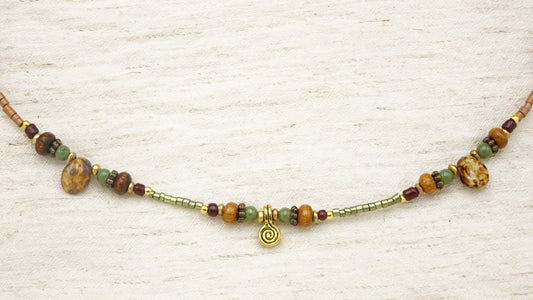 Koru Spiral New Begining Necklace - Verna Artisan Works