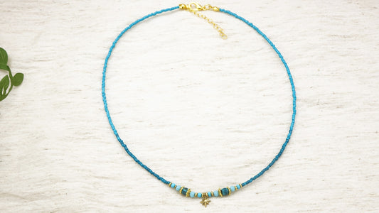 Boho Beaded Star Necklace - Verna Artisan Works
