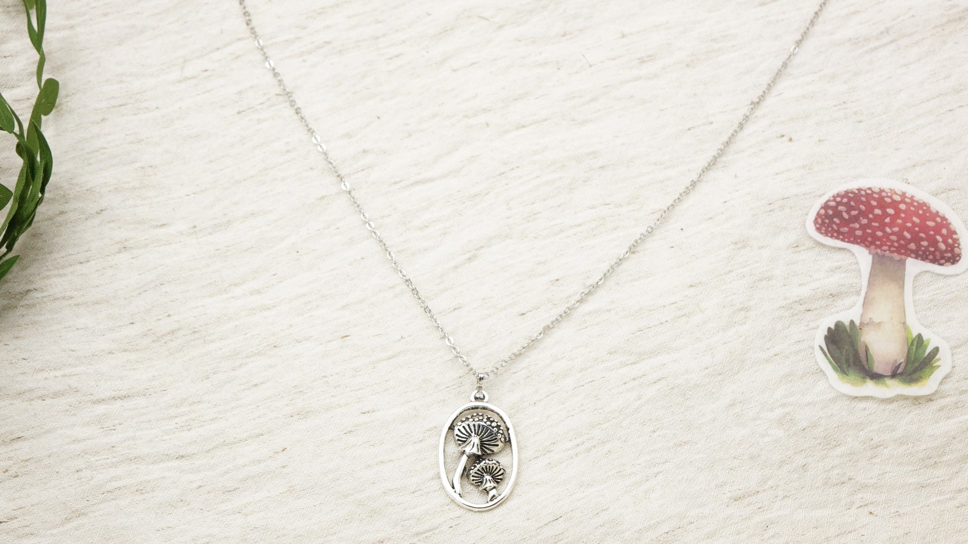 Mushroom Necklace & Earring Set - Verna Artisan Works