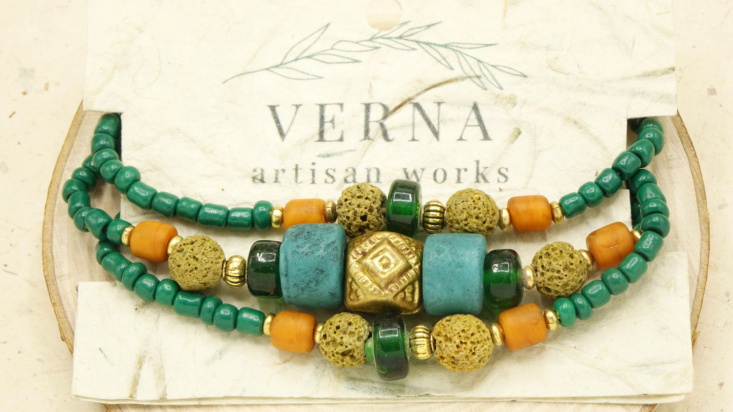 Lava Stone Diffuser Bracelet - Verna Artisan Works