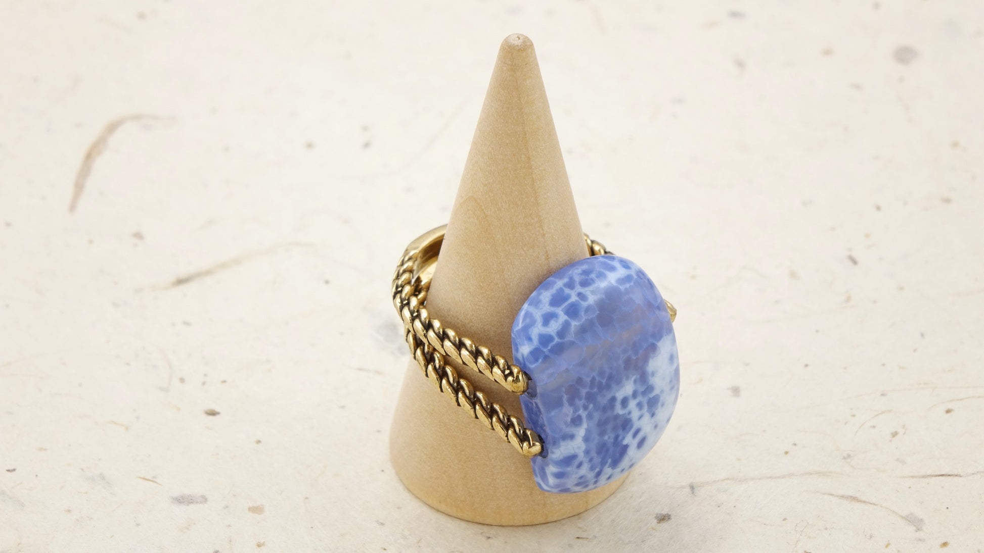 Ancient Goddess Chic Ring - Crystal Stone Ring - Verna Artisan Works