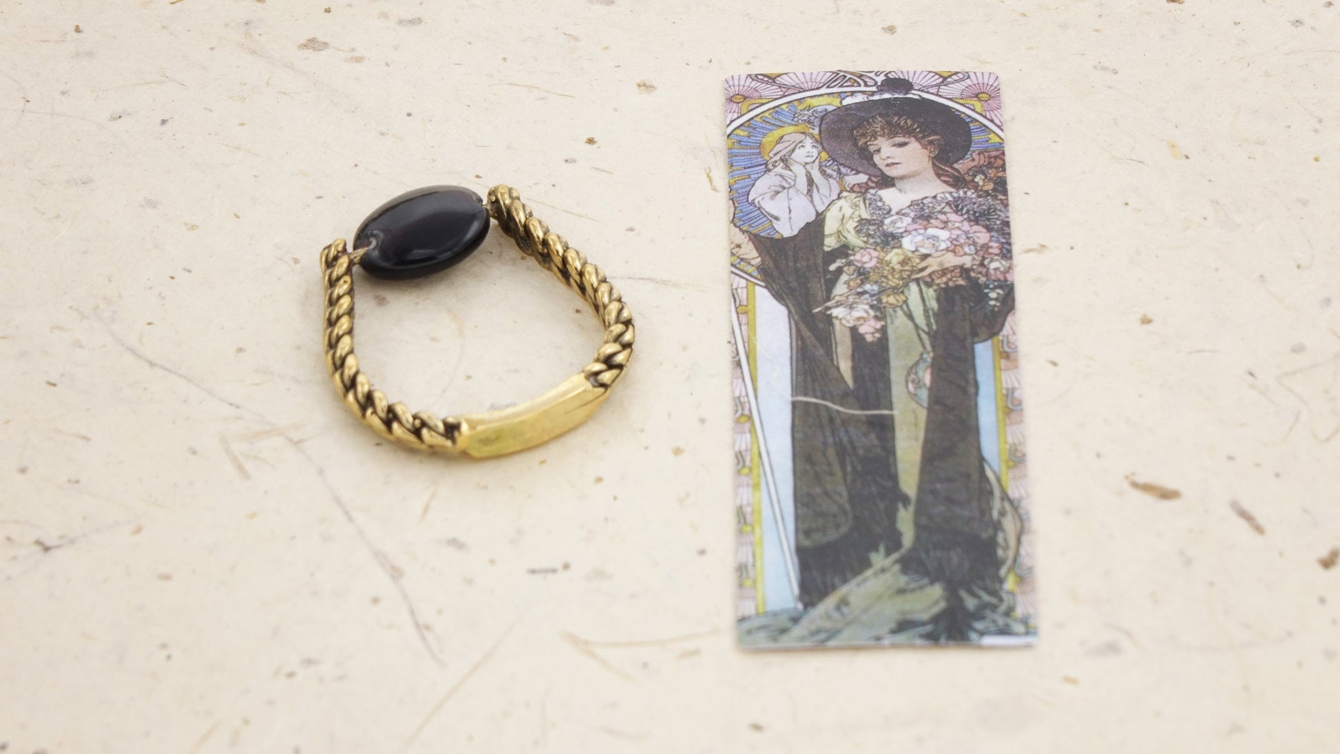 Ancient Goddess Chic Ring - Black - Verna Artisan Works