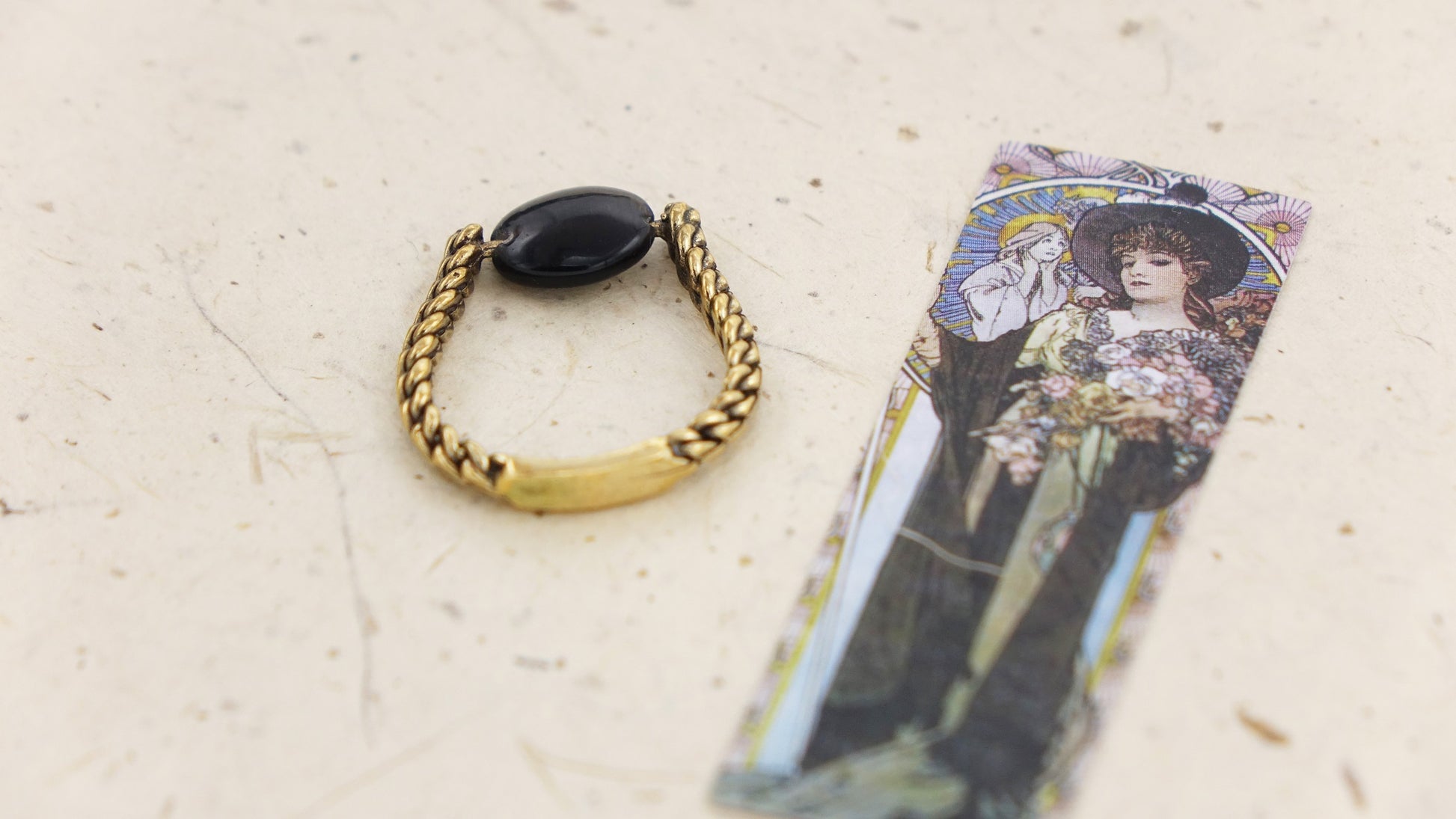 Ancient Goddess Chic Ring - Black - Verna Artisan Works