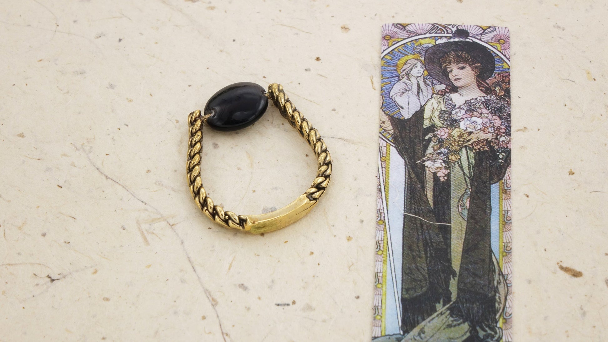 Ancient Goddess Chic Ring - Black - Verna Artisan Works