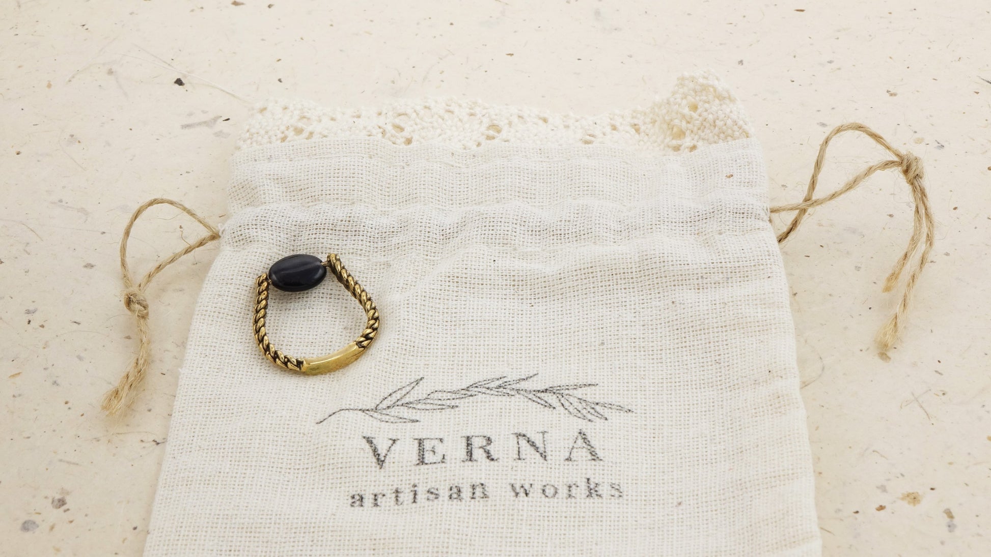 Ancient Goddess Chic Ring - Black - Verna Artisan Works