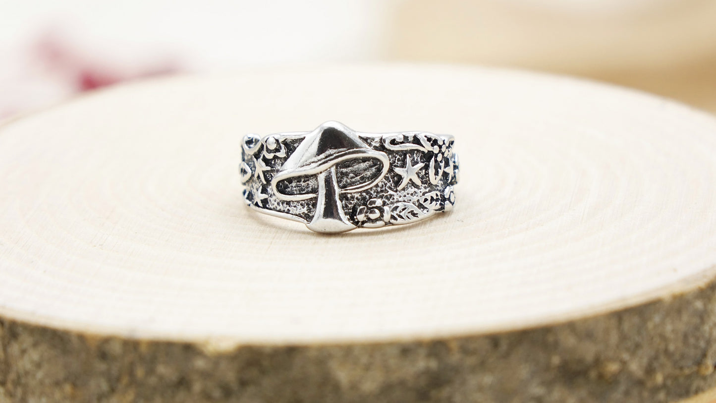 Mushroom Cottagecore Style Ring - Verna Artisan Works