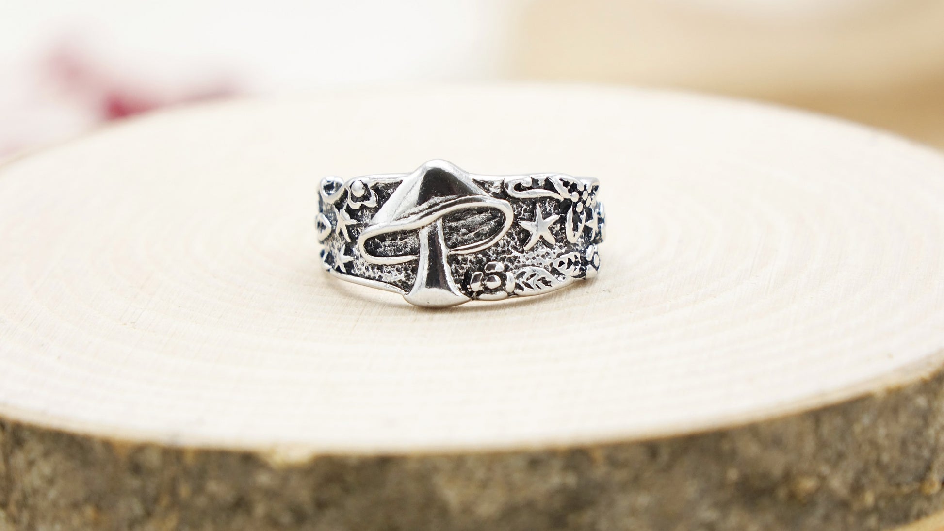 Mushroom Cottagecore Style Ring - Verna Artisan Works