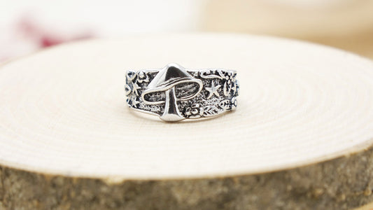 Mushroom Cottagecore Style Ring - Verna Artisan Works