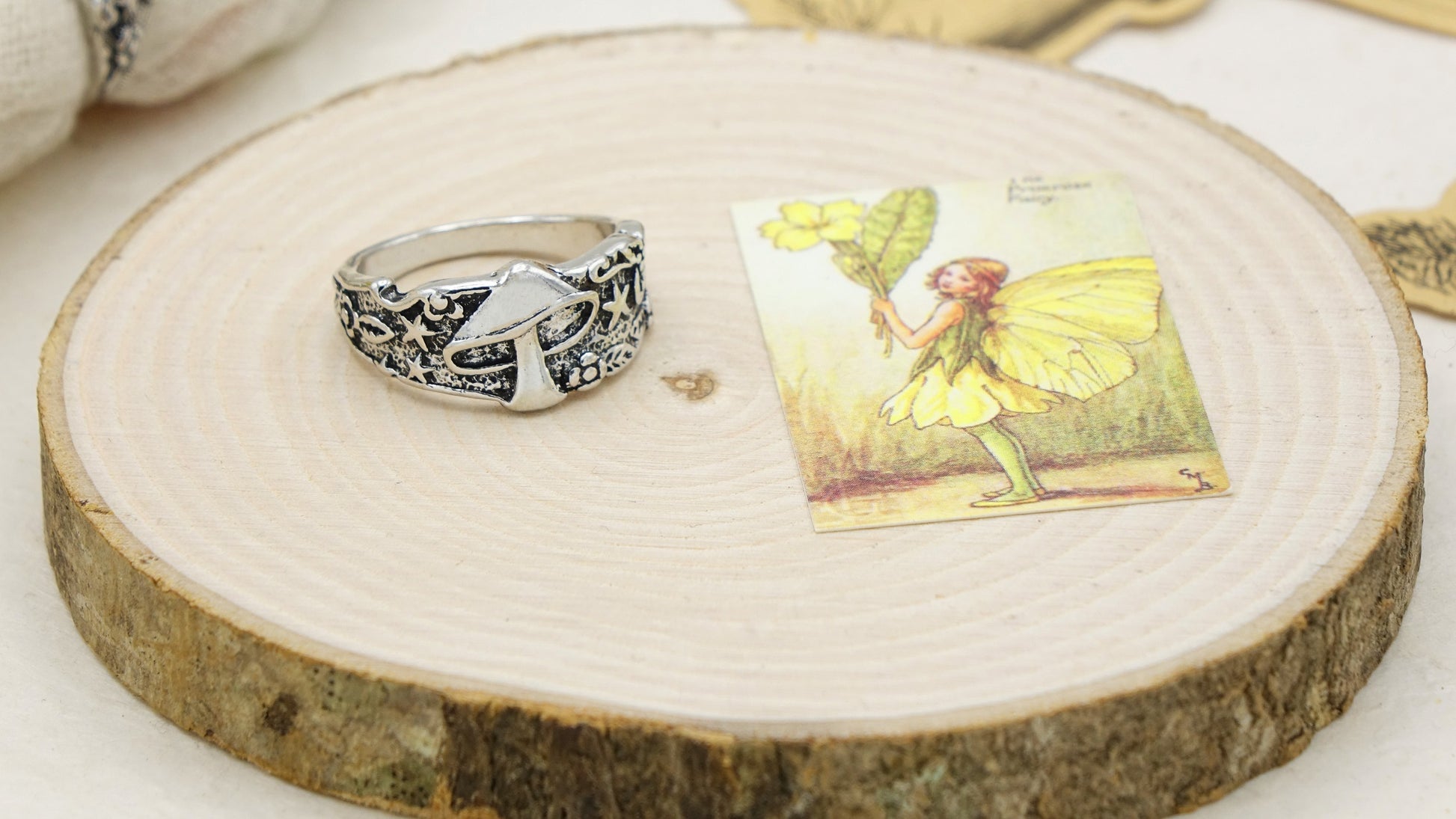 Mushroom Cottagecore Style Ring - Verna Artisan Works
