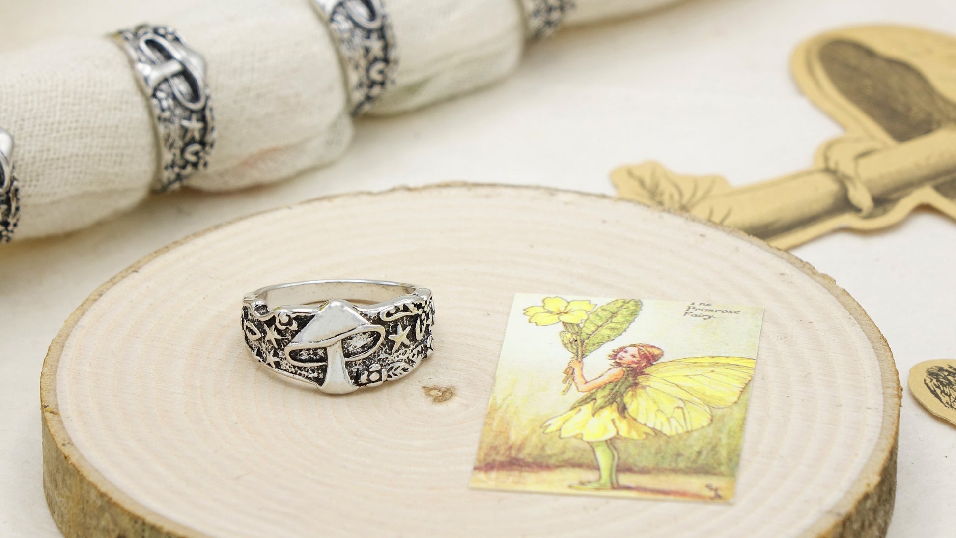 Mushroom Cottagecore Style Ring - Verna Artisan Works