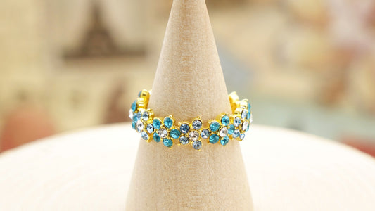 Forget Me Not Cubic Zirconia Ring - Verna Artisan Works