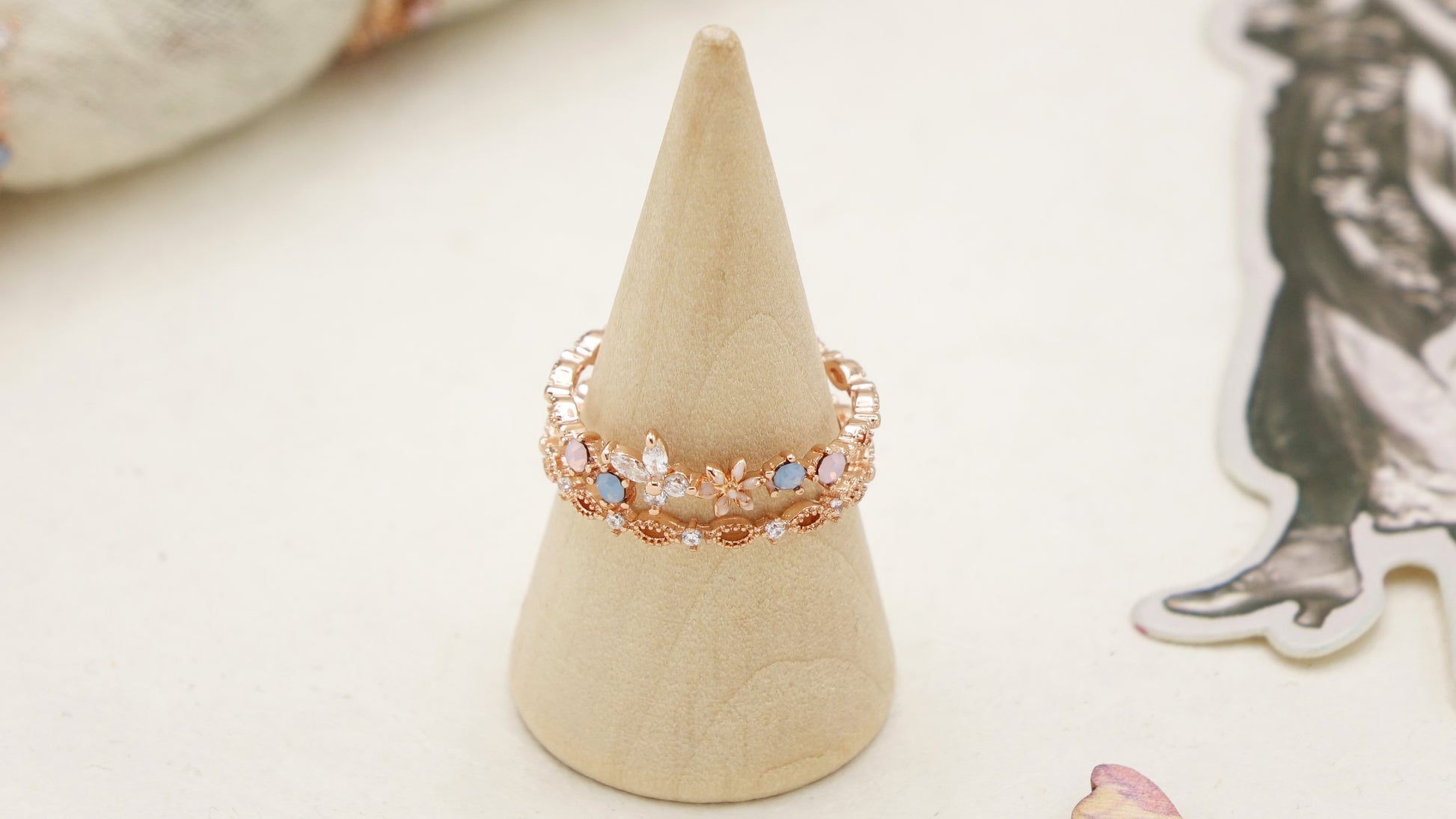 Cubic Zirconia Butterfly Ring - Verna Artisan Works