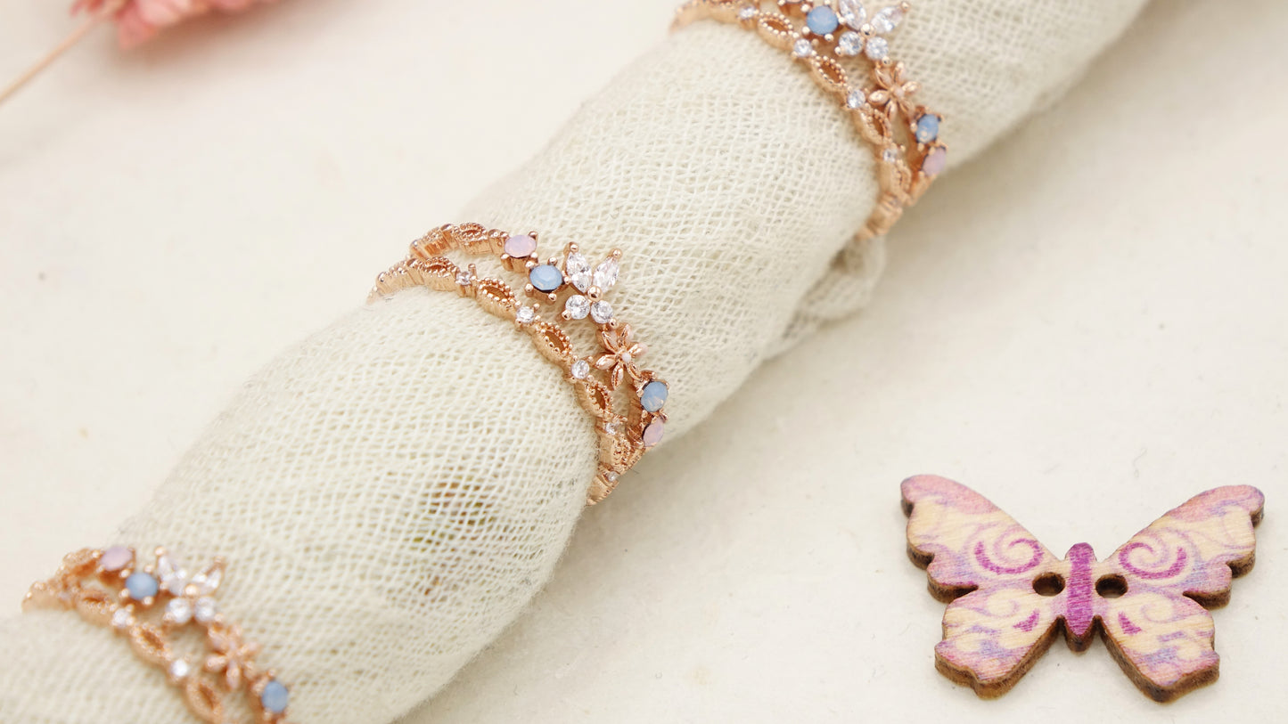 Cubic Zirconia Butterfly Ring - Verna Artisan Works