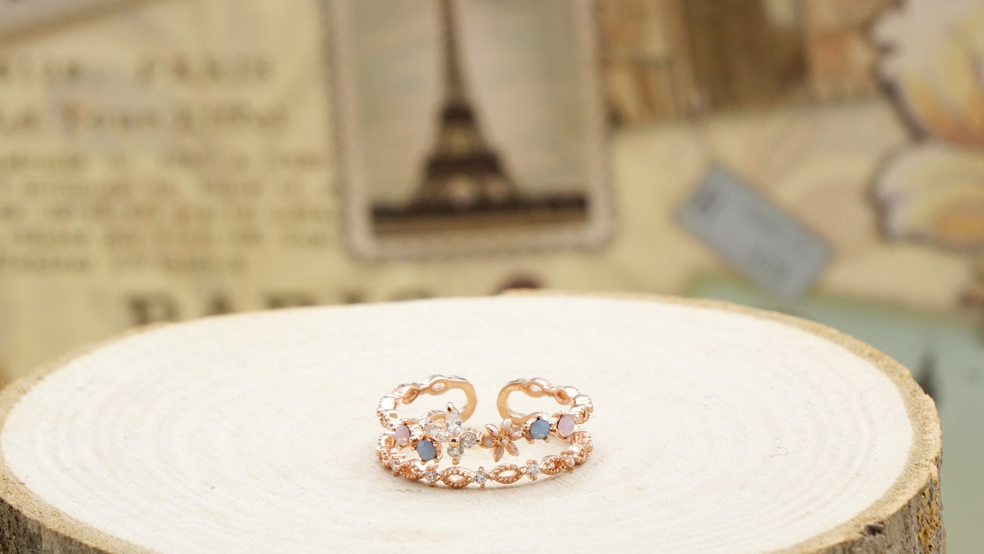 Cubic Zirconia Butterfly Ring - Verna Artisan Works