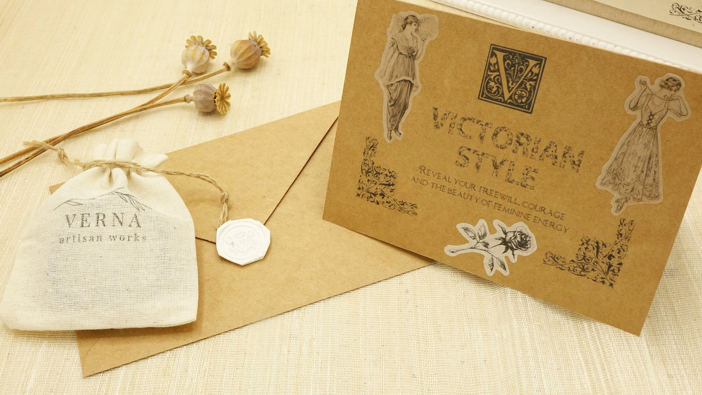 Victorian Style Leather Bracelet - Sleek - Verna Artisan Works
