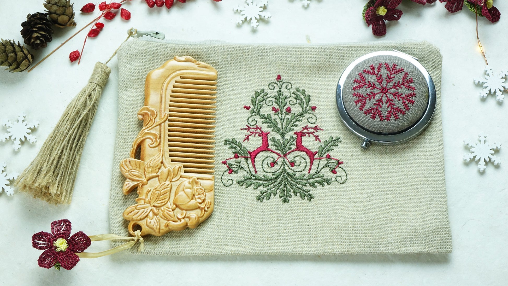Reindeer - Vanity Makeup Letterbox Gift Set - Verna Artisan Works
