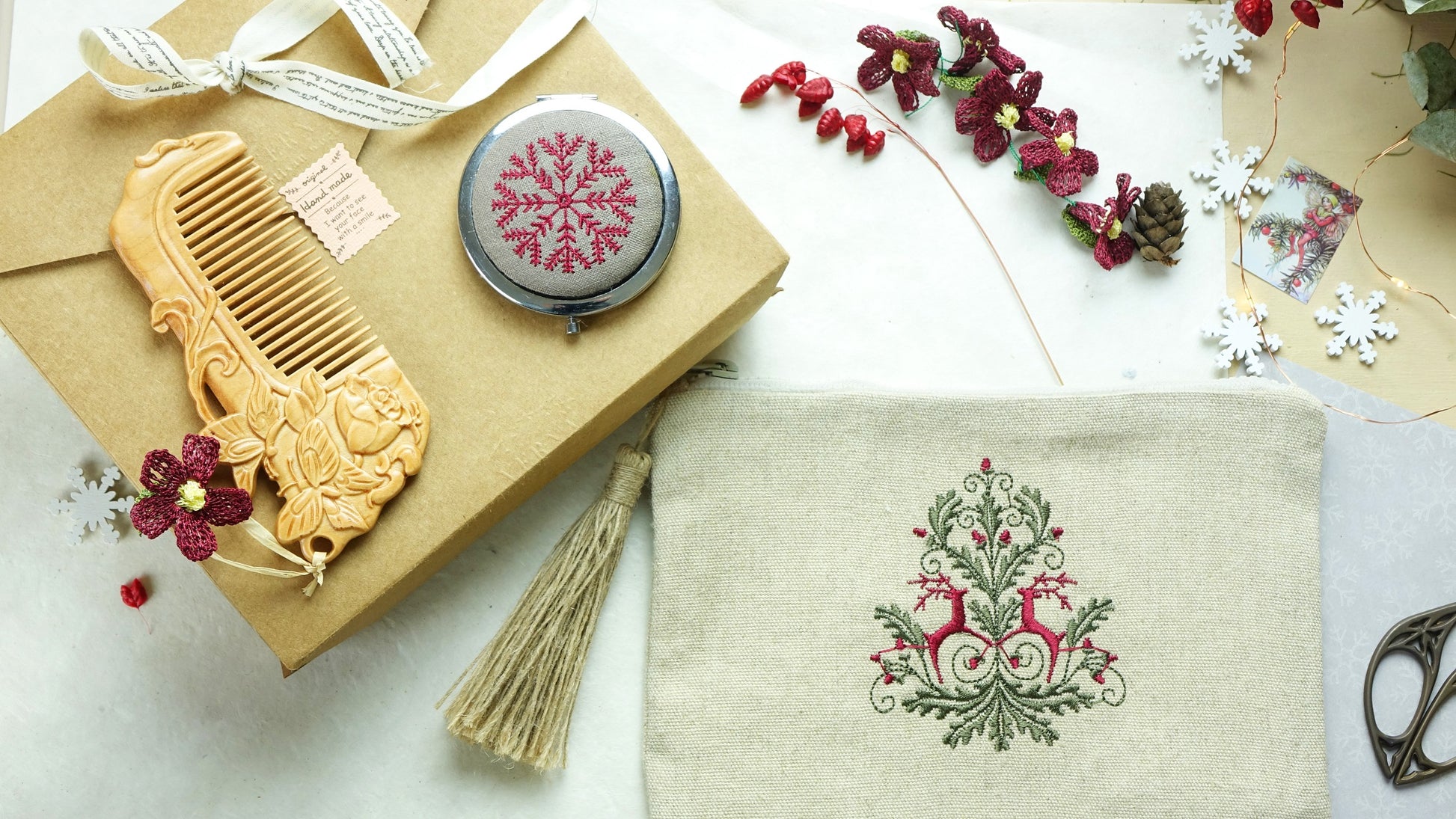 Reindeer - Vanity Makeup Letterbox Gift Set - Verna Artisan Works