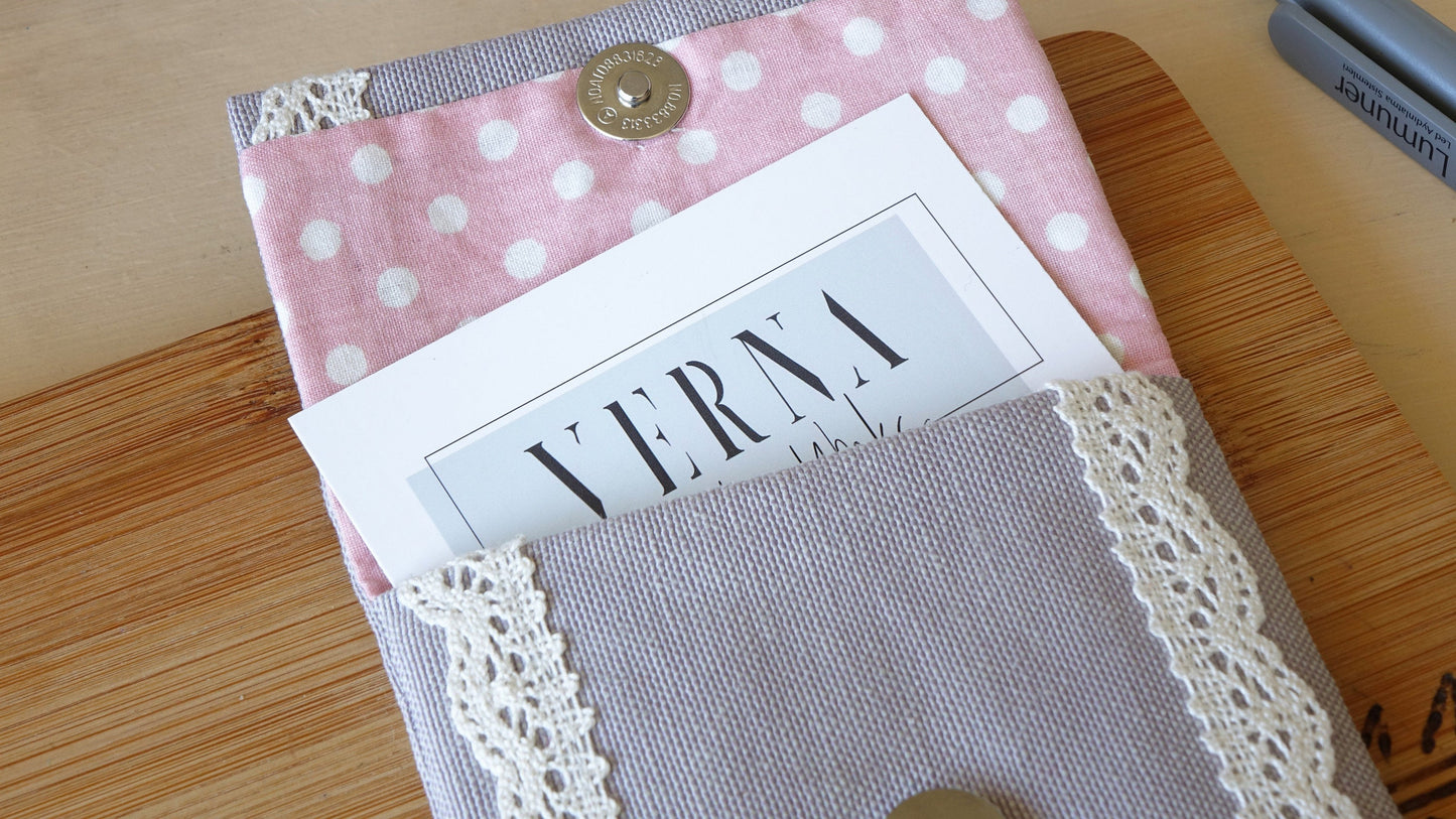 Lace Detailed Business Card Holder - Verna Artisan Works