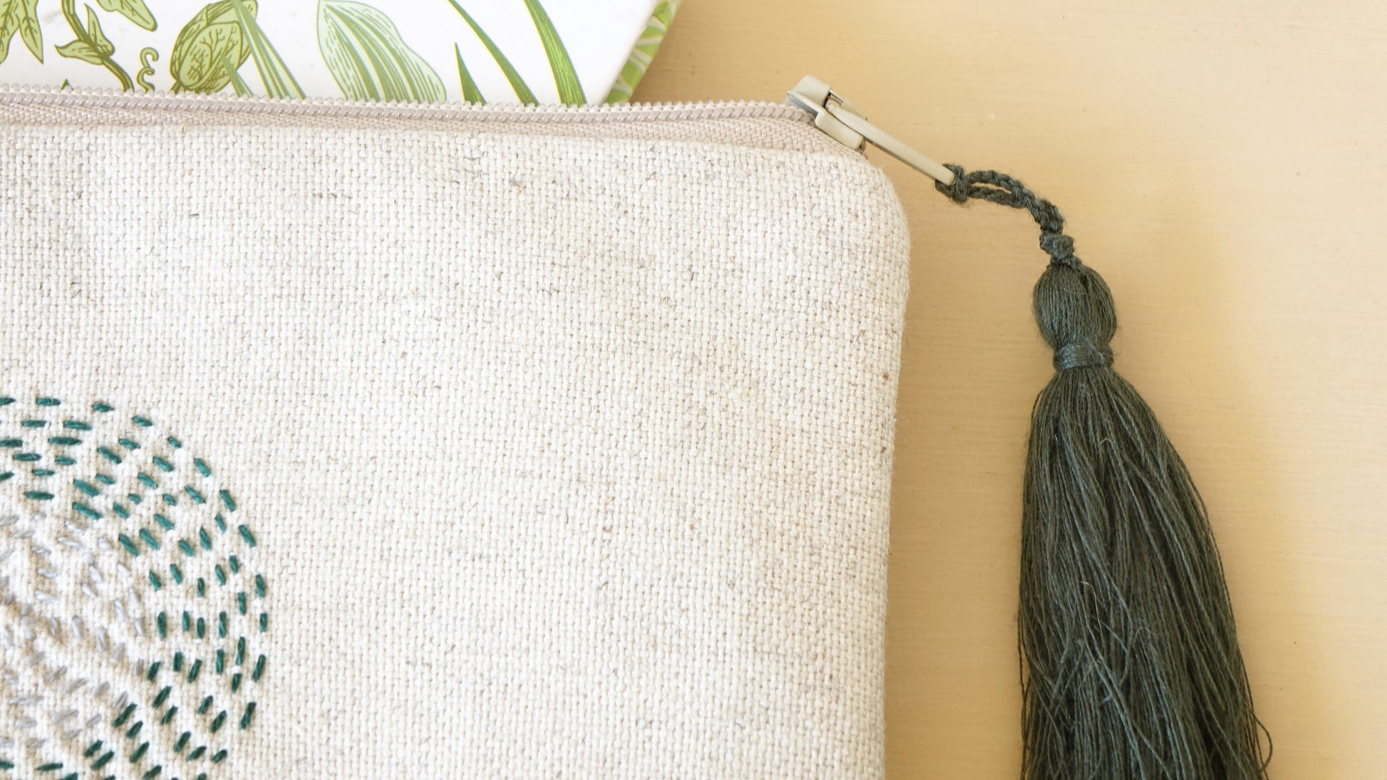 Handmade Embroidered Clutch - Verna Artisan Works