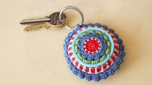 Crocheted Colorful Keyring - Verna Artisan Works