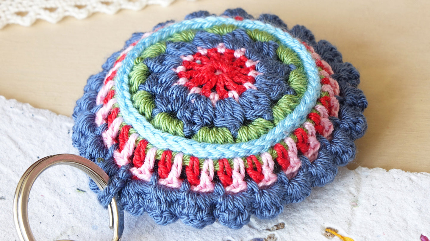Crocheted Colorful Keyring - Verna Artisan Works
