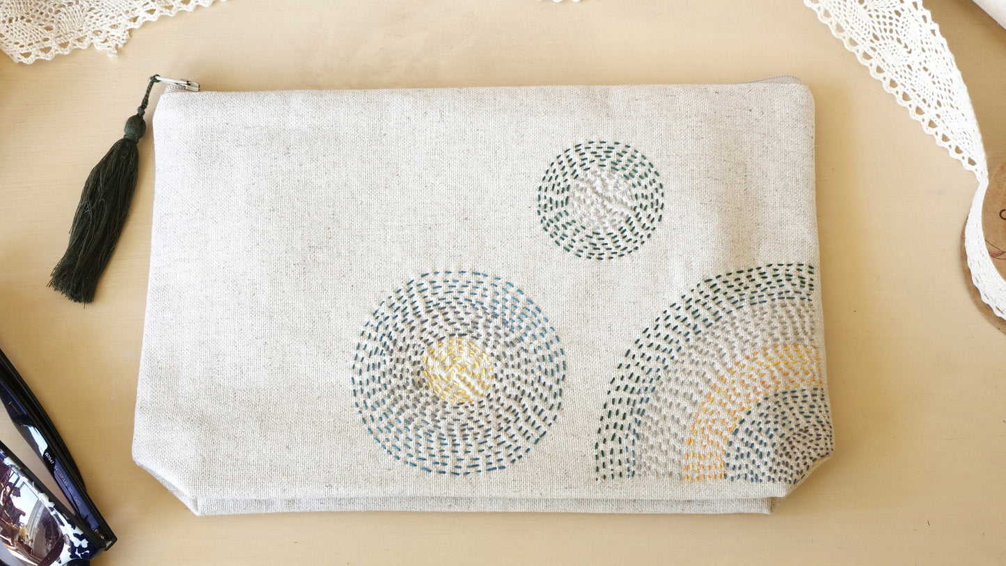 Handmade Embroidered Clutch - Verna Artisan Works